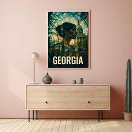 Georgia A Fusion of History and Modernity Poster