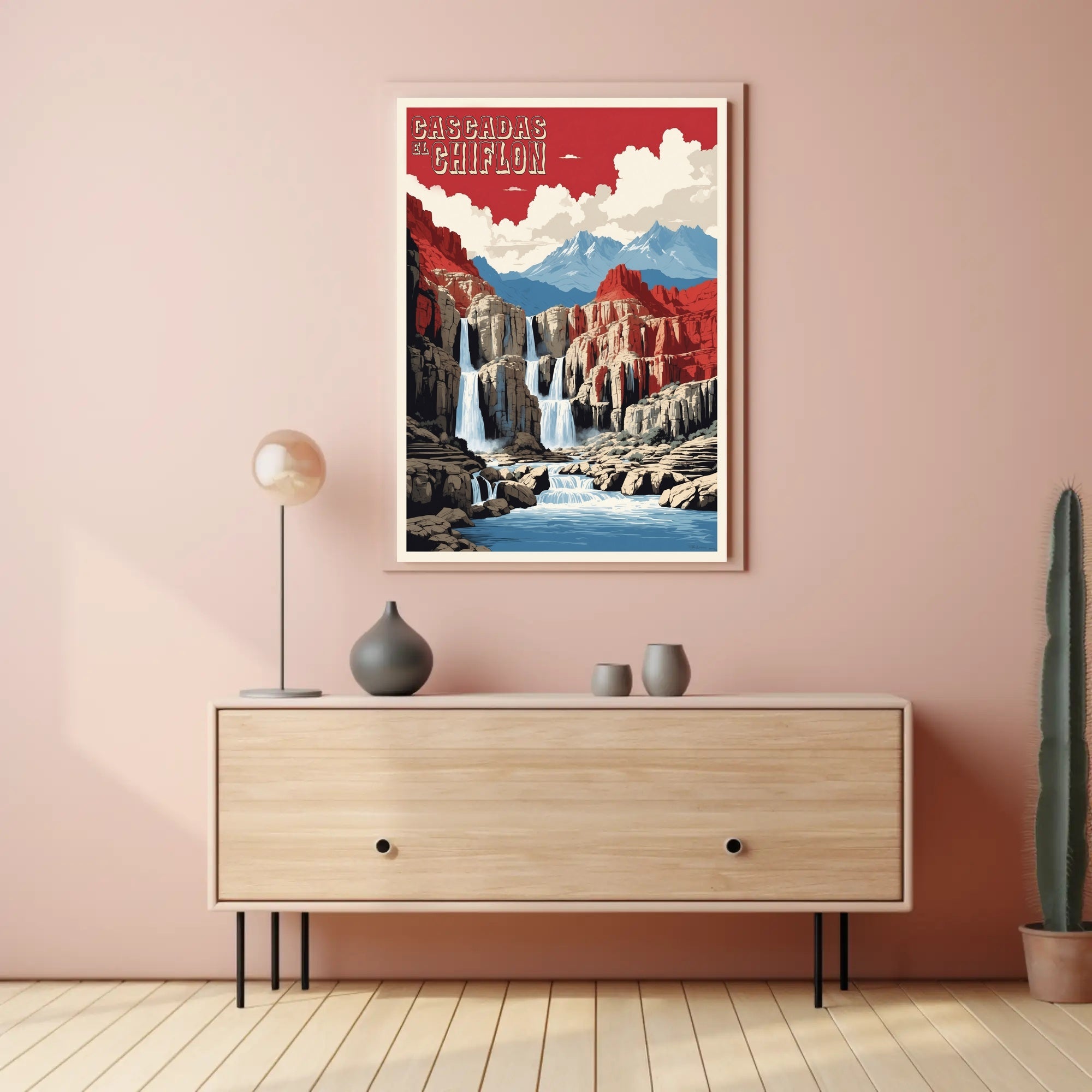 Cascadas El Chiflon Mexico National Park Poster