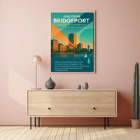 Bridgeport Evolution: Energy and Innovation Urban or Cityscape Poster PosterGoat