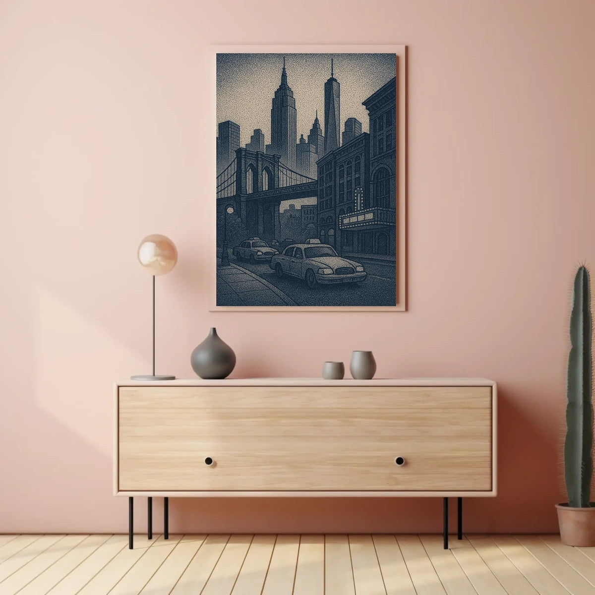 New York City Skyline Art Poster