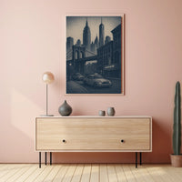 New York City Skyline Art Poster