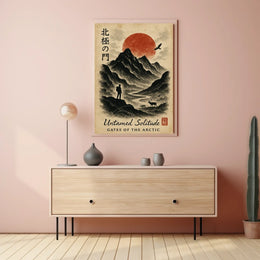 Serene Arctic Wilderness Vintage Travel Poster