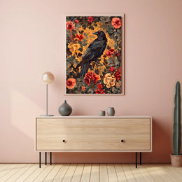 Majestic Raven Wall Art Print for Home Decor
