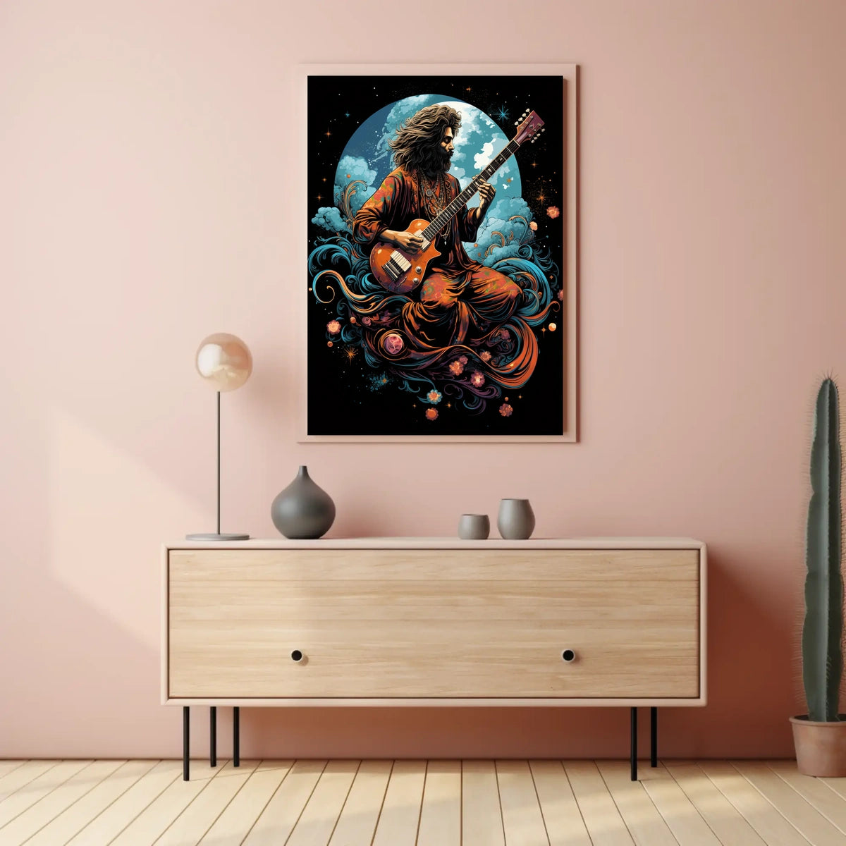 Cosmic Guitarist Poster