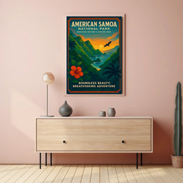 American Samoa Travel Adventures National Park Poster