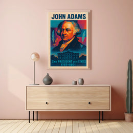John Adams 2nd President Poster