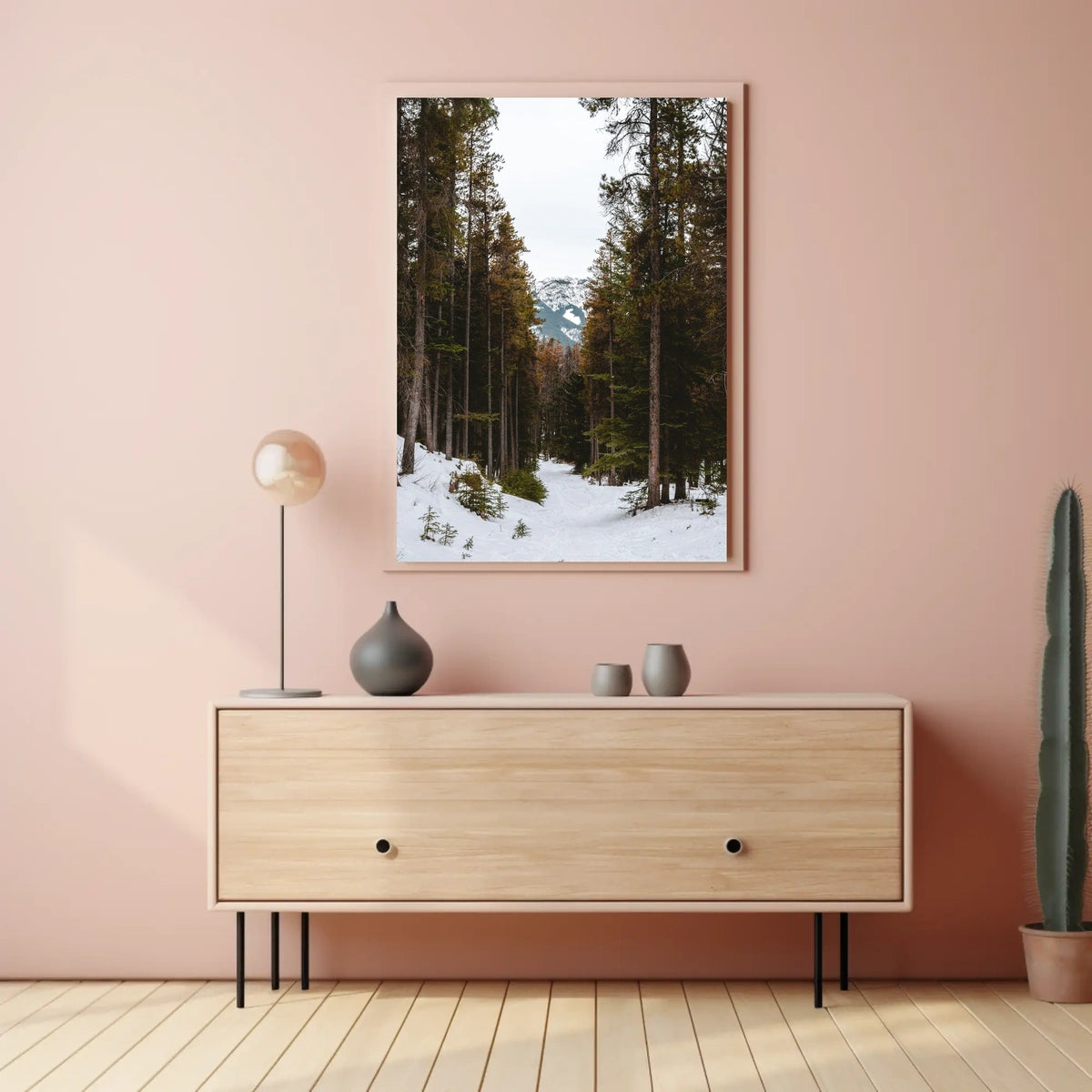 Serene Winter Landscape National Park Poster