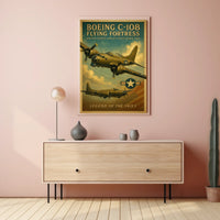Legendary WWII Boeing C-108 Aviation Poster Art