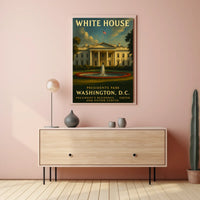 The White House Presidential Residence Poster