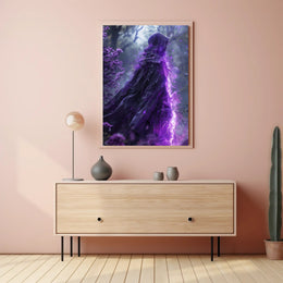Enigmatic Figure in the Forest Art Print Poster for Home Decor PosterGoat