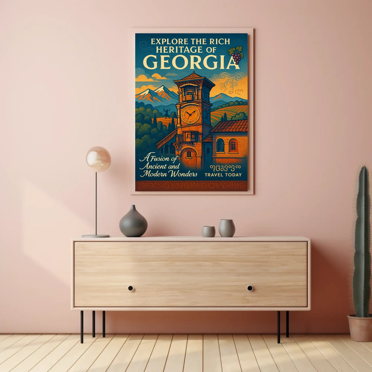 Explore The Rich Heritage Of Georgia Poster