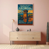 Explore The Rich Heritage Of Georgia Poster