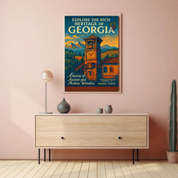 Explore The Rich Heritage Of Georgia Poster