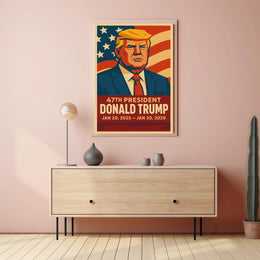 Trump Patriotic Vision Pop Art Poster