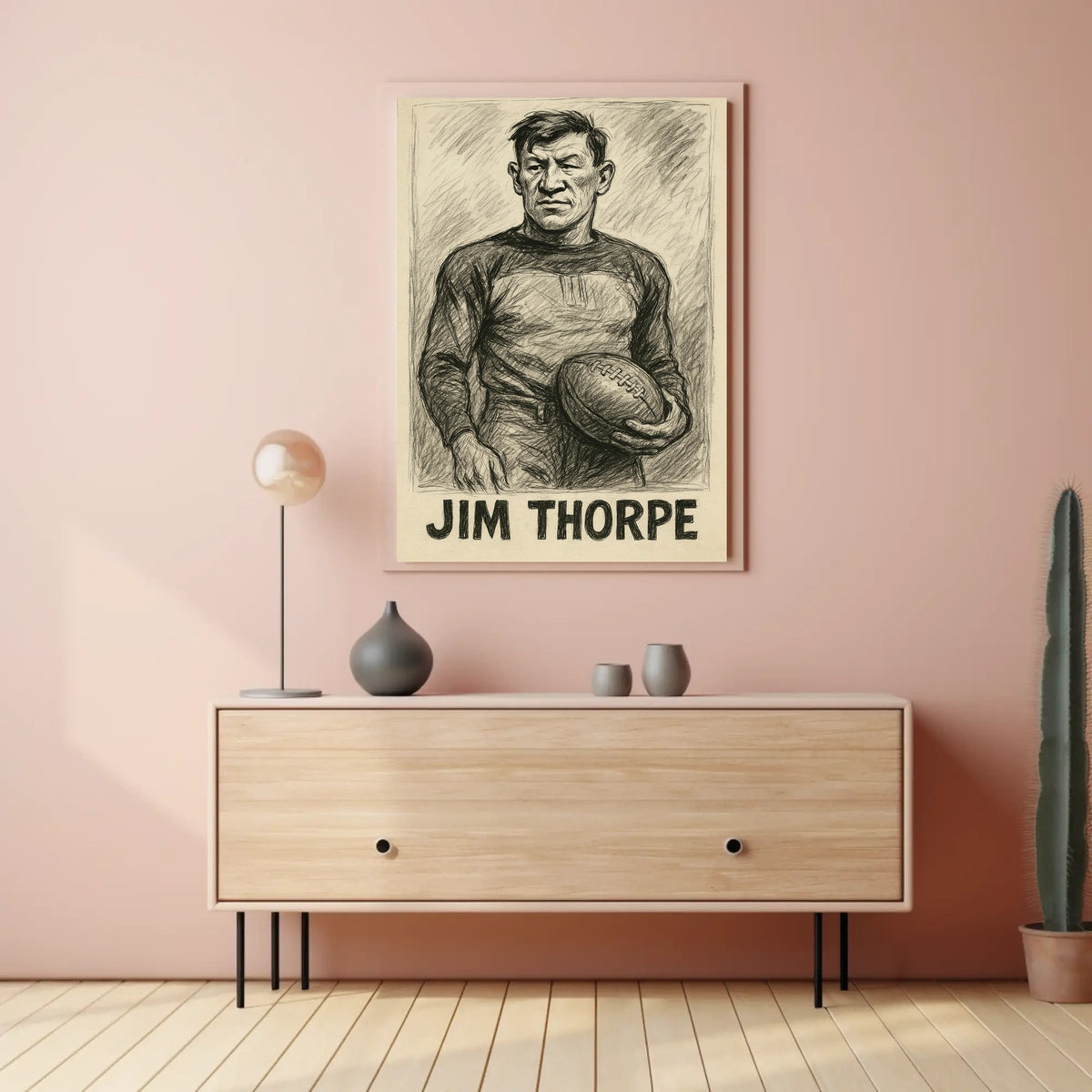 Jim Thorpe Athletic Icon Poster