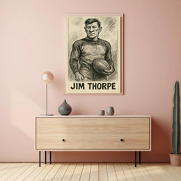 Jim Thorpe Athletic Icon Poster