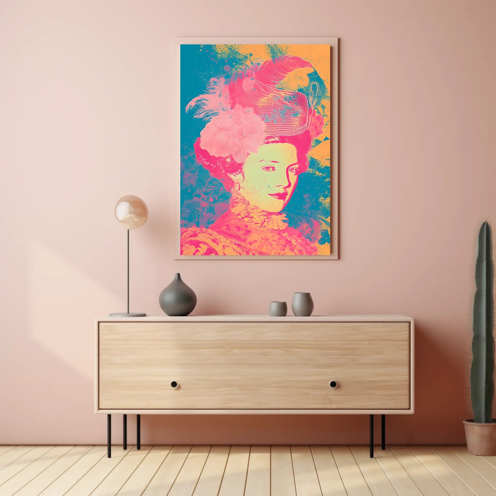 Vibrant Elegance Portrait Wall Art Print