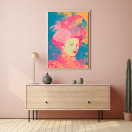Vibrant Elegance Portrait Wall Art Print