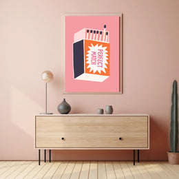 Perfect Match Graphic Art Poster - Artistic Poster PosterGoat