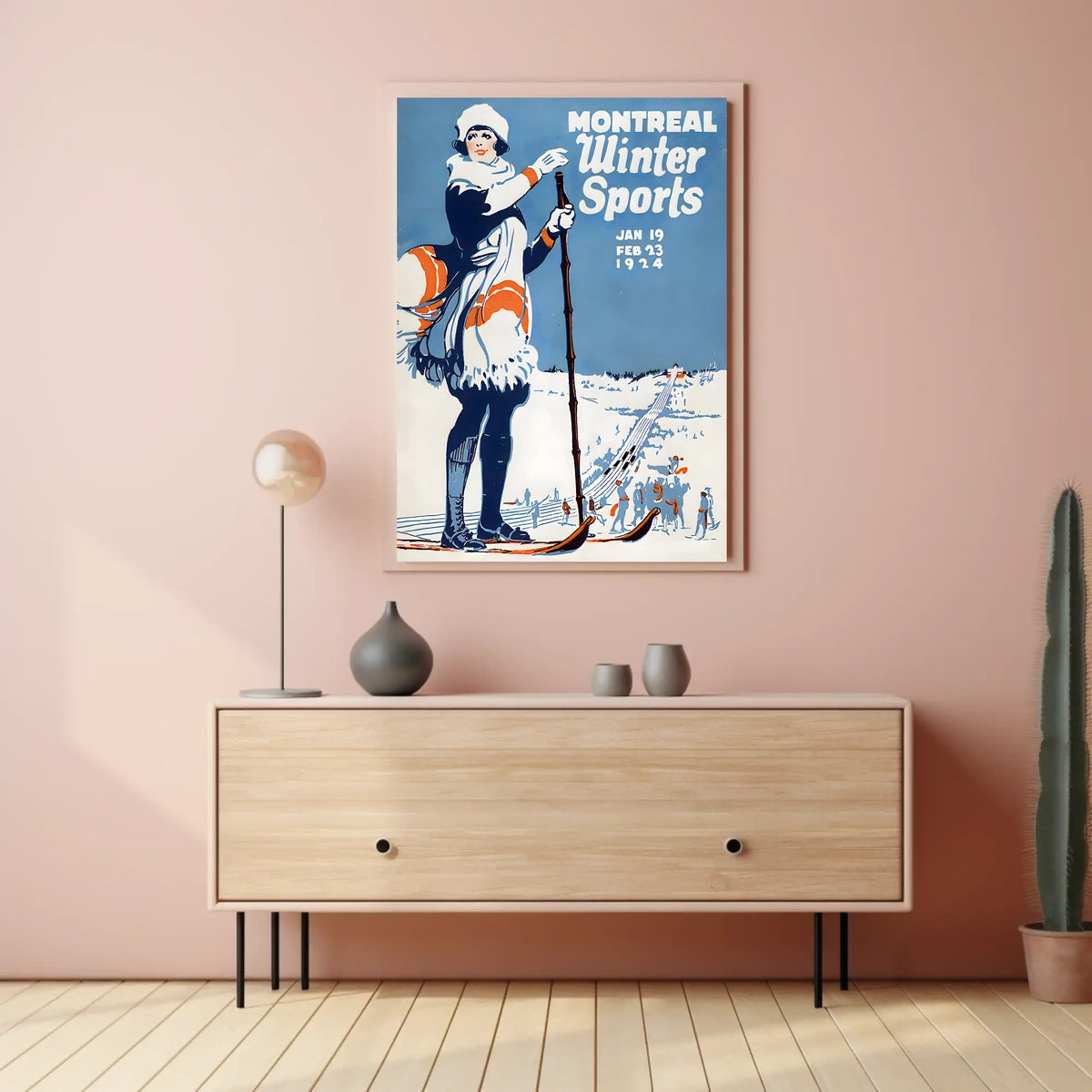 Montreal Winter Sports 1924 Poster