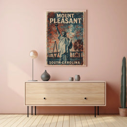 Mount Pleasant Vintage Travel Collectors Poster