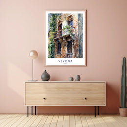 Verona Balcony Poster PosterGoat
