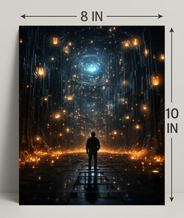 Journey Through The Luminous Corridor Poster PosterGoat