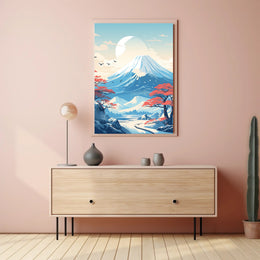 Tranquil Mountain Landscape Poster