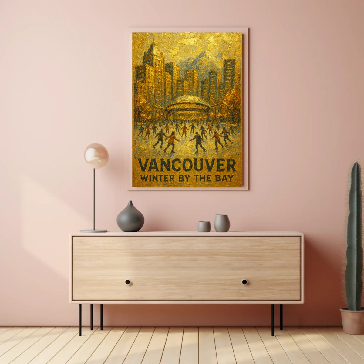 Vancouver Winter By The Bay Poster