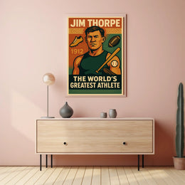 Jim Thorpe Legendary Athlete Poster