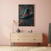 Magical Witch Hat with Roses Artistic or Pop Culture Poster