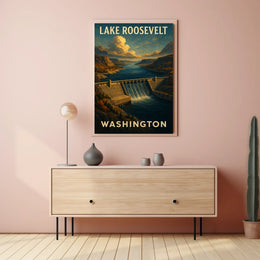 Lake Roosevelt Washington Poster