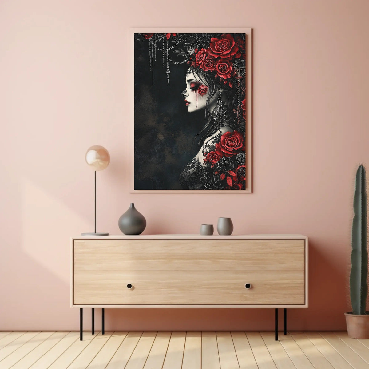 Gothic Romantic Aura Women's Art in Artistic or Pop Culture Poster