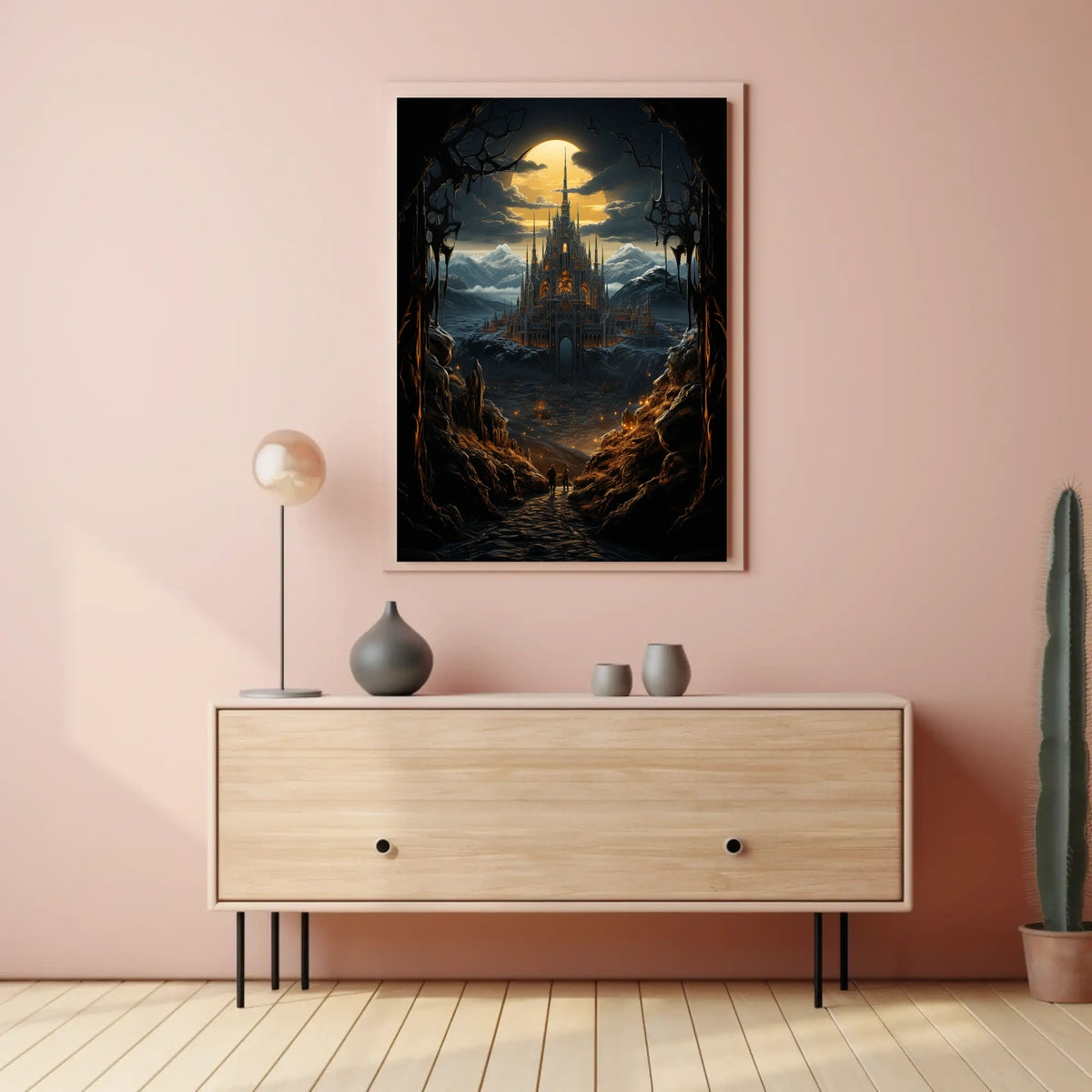 Enchanted Gothic Castle Fantasy Adventure Art Poster