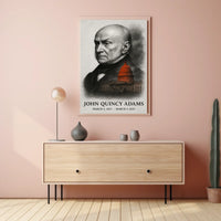 John Quincy Adams 6th President of the United States Reflections Poster