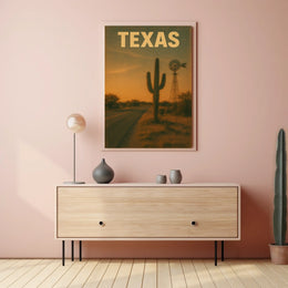 Texas Landscape Poster
