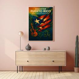 Discover Puerto Rico's Vibrant Culture and Nature Travel Poster