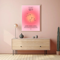 Leo Zodiac Sign Art: Inspiring Space or Astronomy Poster PosterGoat