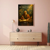 The Inspired Apostle St. Matthew Poster