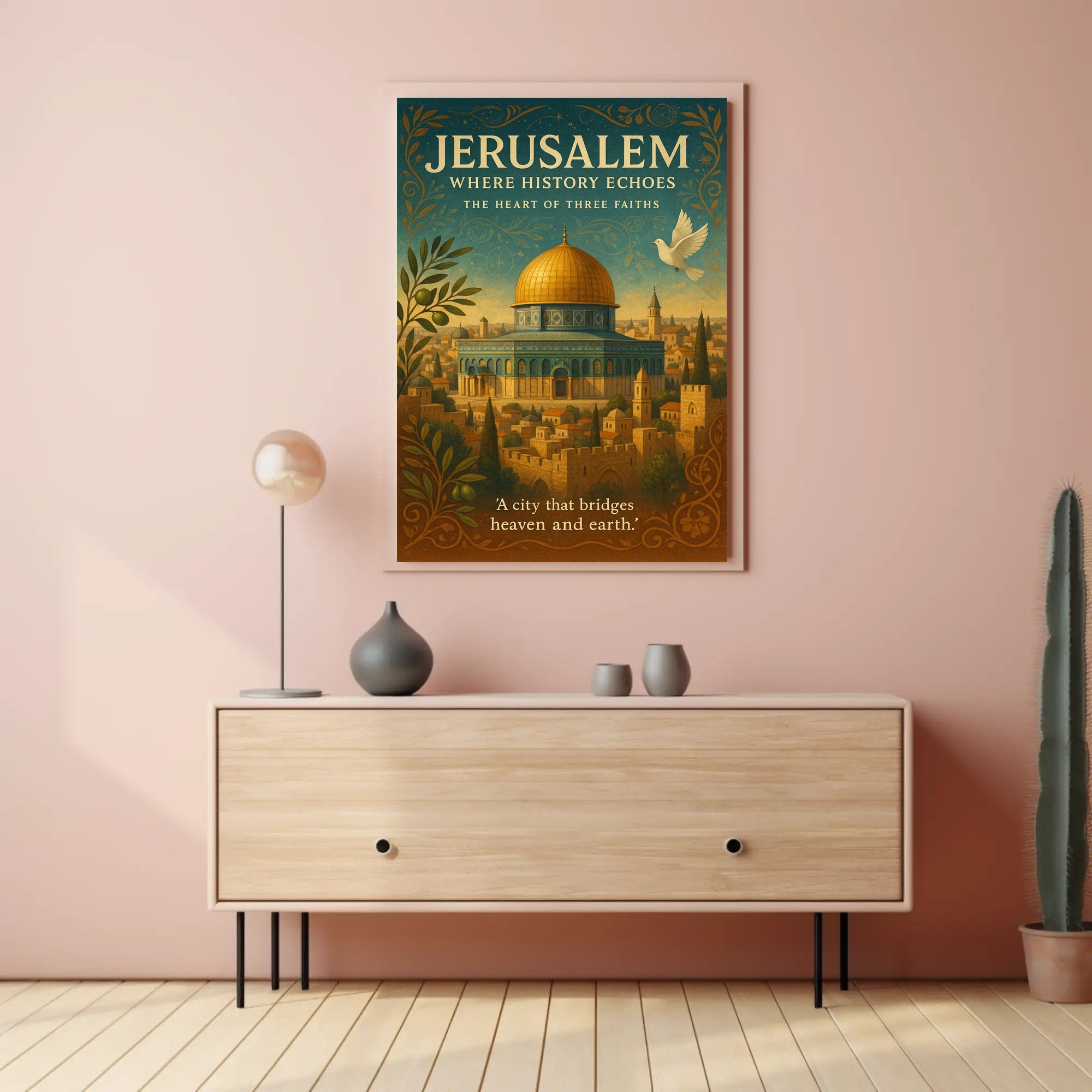 Jerusalem Vintage Travel Poster Wall Art