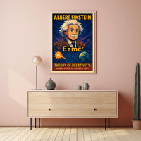 Einstein Nobel Prize Vintage Physics Portrait Gift Poster
