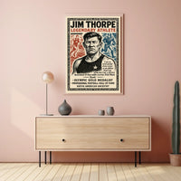 Jim Thorpe Legendary Athlete Poster