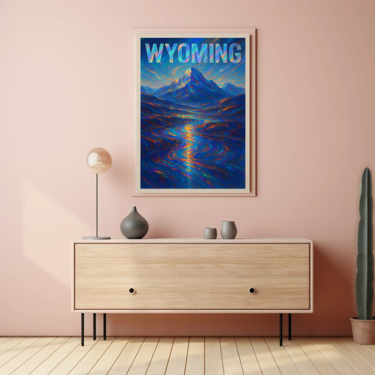 Wyoming A Vibrant Landscape Poster