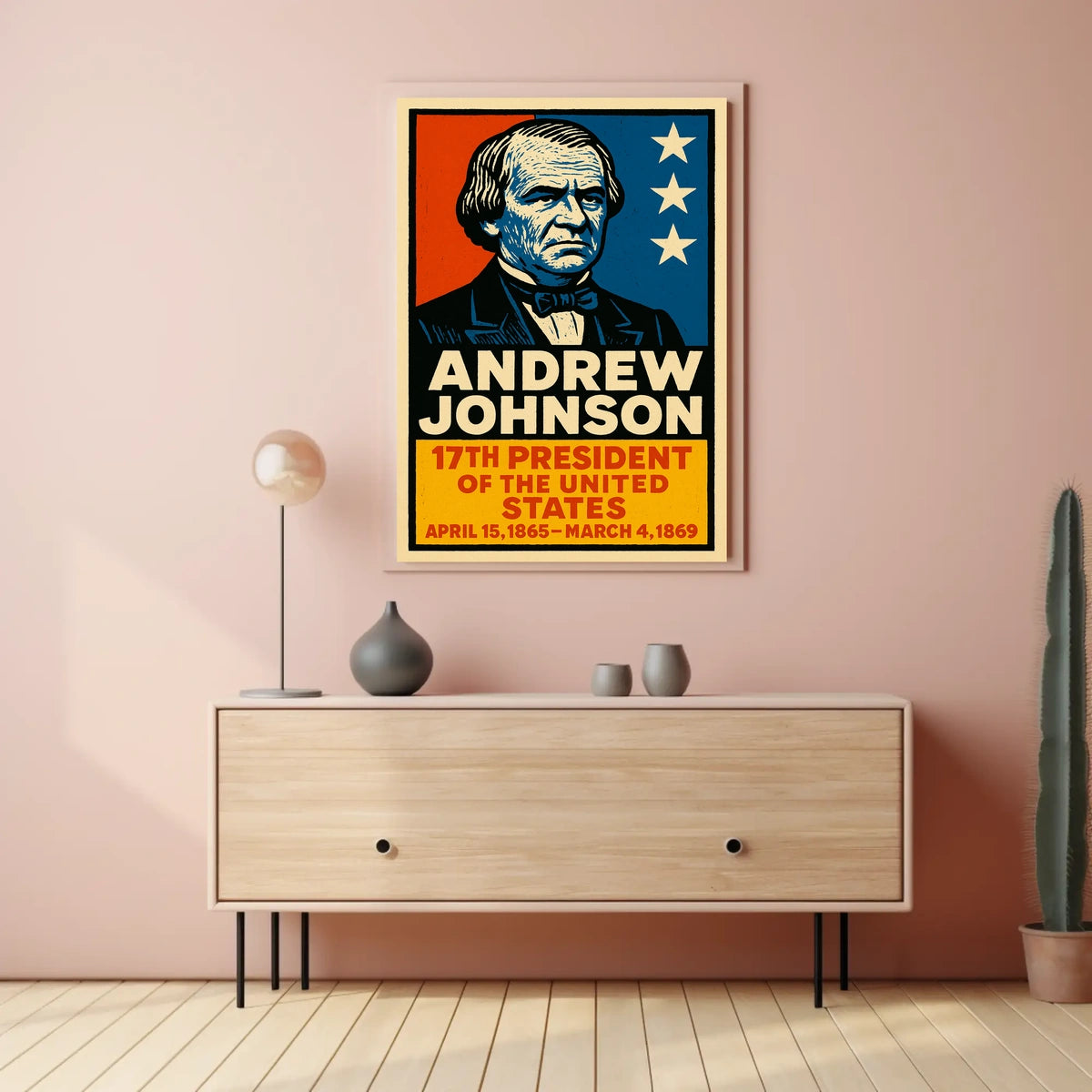 Andrew Johnson 17th President Poster