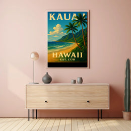 Kauai, Hawaii Est. 1778 Poster
