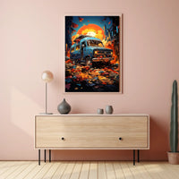 Urban Adventure At Sunset Poster