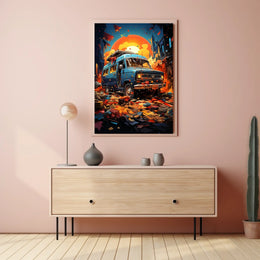 Urban Adventure At Sunset Poster