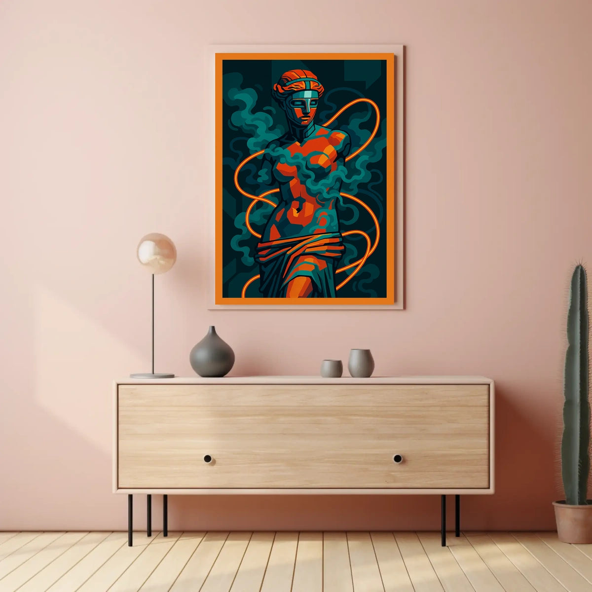 Stylized Venus de Milo Modern Art Abstract Poster