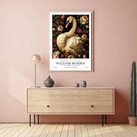 William Morris-Inspired Artistic Poster with Floral Elegance