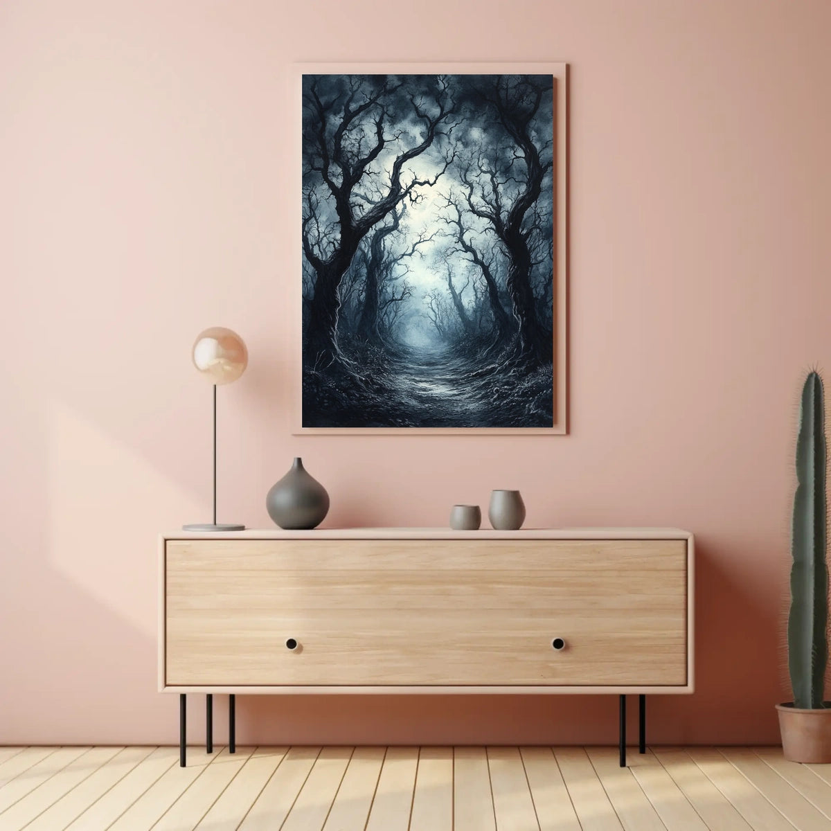 Haunting Mystical Forest Scene Abstract, Artistic, or Pop Culture Poster